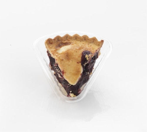 Bakery Blueberry Pie Slice Perspective: front