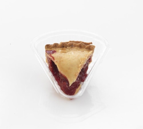 Bakery Cherry Pie Slice Perspective: front