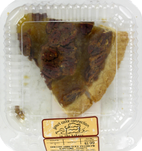 Bakery Pecan Pie Slice Perspective: front