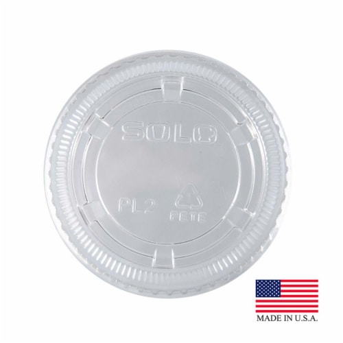 Solo PL200N PEC Clear No Slot Souffle Lid Perspective: front