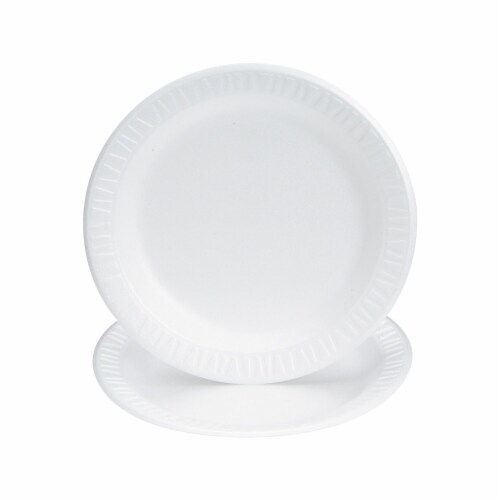 Solo Dart Concorde Foam Plates White 125/Pack (9PWCR) 901264 Perspective: front