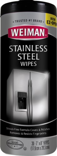 Weiman® Stainless Steel Cleaning Wipes Perspective: front