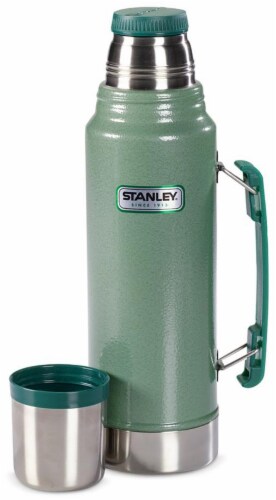 Stanley Classic Vacuum Bottle, Hammertone Green, 1.1 qt