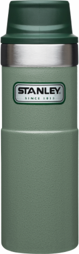 Stanley® Classic One Hand Vacuum Mug - Hammertone Green Perspective: front