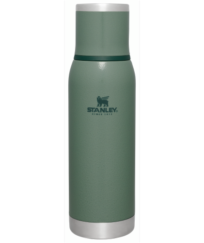 PMI WORLDWIDE - Stanley, 1.1 QT, Green, Stainless Steel, Vacuum Bottle Non  Char-Vac, W #TV538330