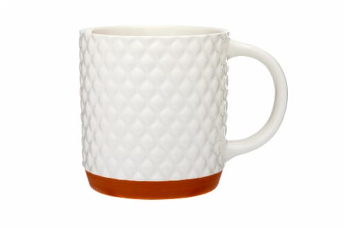 Clayart Dougie White Mug Perspective: front