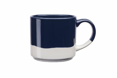 Clay Art Dip Base Mug - Navy Perspective: front