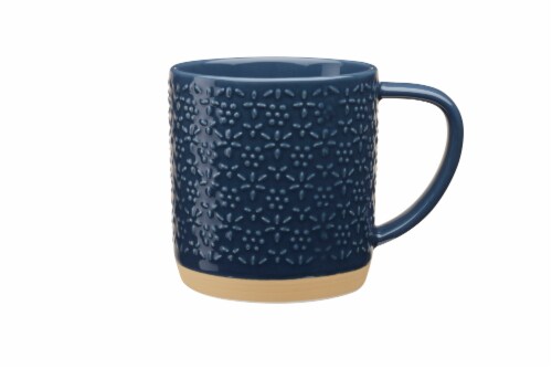 Clay Art Glaze Dots Mug - Blue Perspective: front
