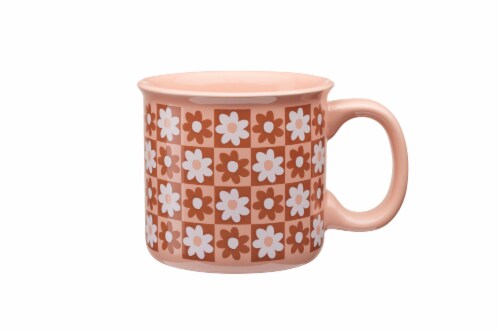 Clay Art Pink Daisy Mug Perspective: front