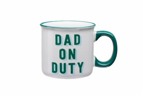 Clay Art Dad on Duty Mug Perspective: front