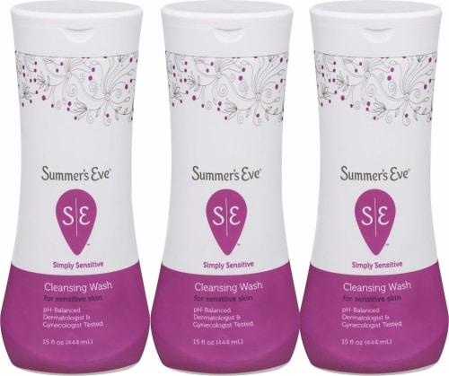 Summer's Eve Simply Sensitive Cleansing Wash Perspective: front