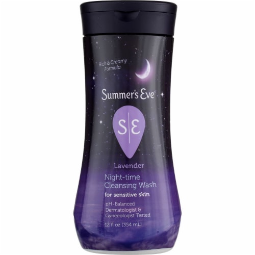 Summers Eve Lavender NightTime Cleansing Wash Cleanser Perspective: front