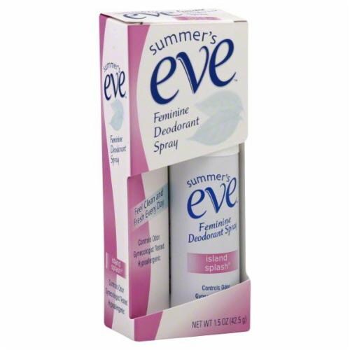 Summer's Eve Island Splash Feminine Deodorant Spray Perspective: front