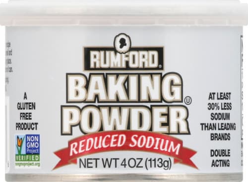 Rumford® Reduced Sodium Baking Powder Perspective: front