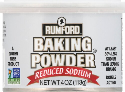Rumford® Reduced Sodium Baking Powder Perspective: front