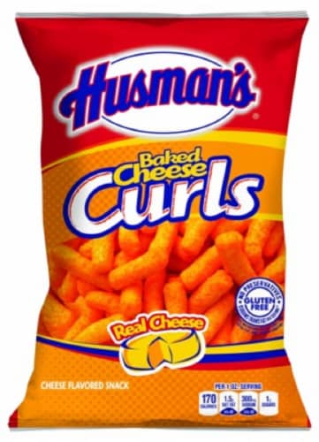 Husman's Baked Cheese Curls Perspective: front