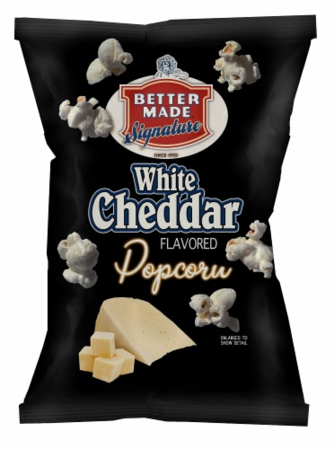 Better Made® White Cheddar Popcorn Perspective: front