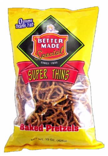 Better Made Special Super Thin Baked Pretzels Perspective: front