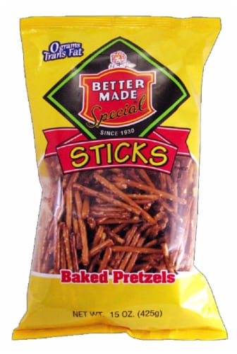Better Made Special Baked Pretzel Sticks Perspective: front