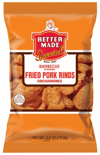 Better Made® BBQ Pork Rinds Perspective: front