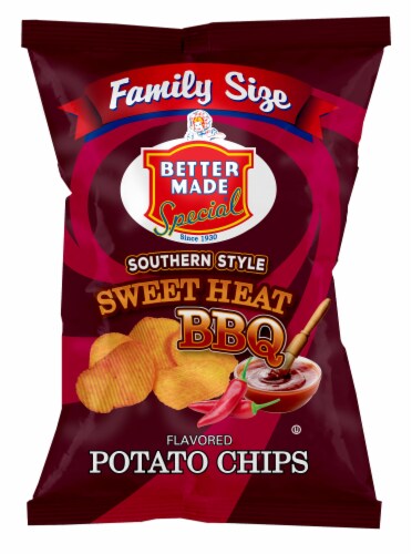 Better Made Special Southern Style Sweet Heat BBQ Potato Chips Perspective: front