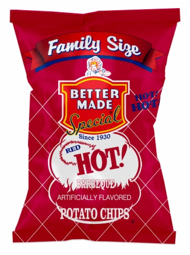 Better Made® Family Size Red Hot BBQ Chips Perspective: front