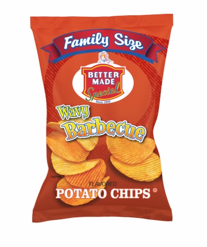 Better Made® Family Size BBQ Wavy Potato Chips Perspective: front