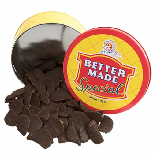 Better Made Dark Chocolate Potato Chips Perspective: front