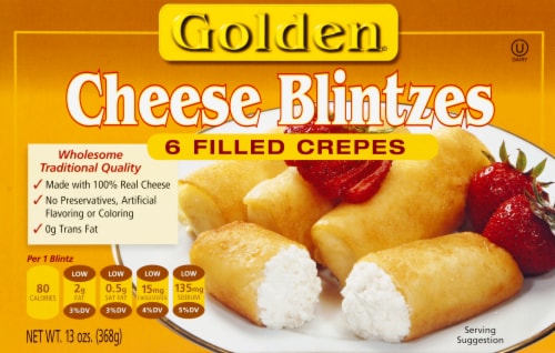 Golden Cheese Blintzes Perspective: front