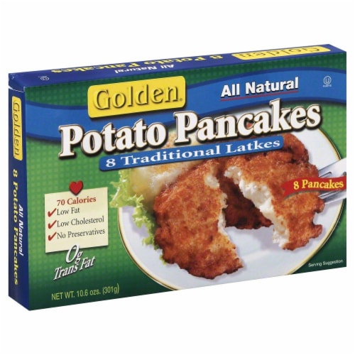Golden Potato Pancakes Perspective: front