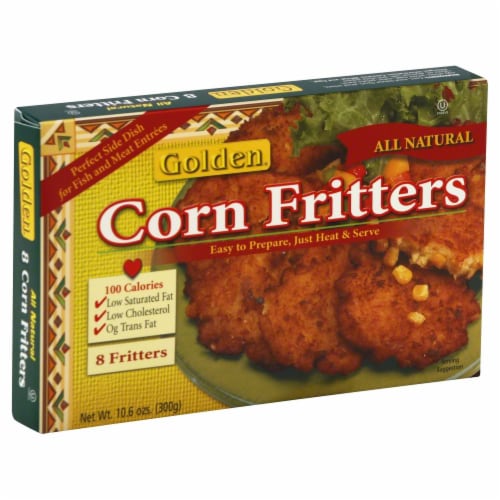 Golden Corn Fritters Perspective: front