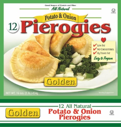 Golden Gourmet Pierogies Perspective: front