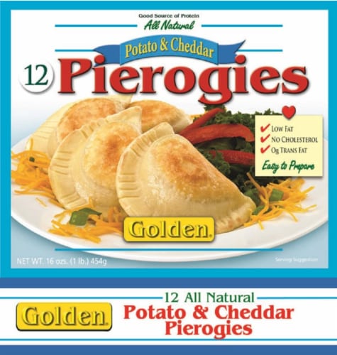 Golden Gourmet Potato & Cheese Pierogies Perspective: front