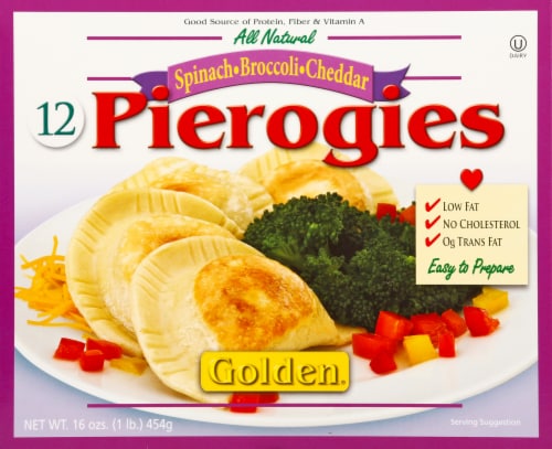 Golden® Spinach Broccoli Cheddar Pierogies Perspective: front