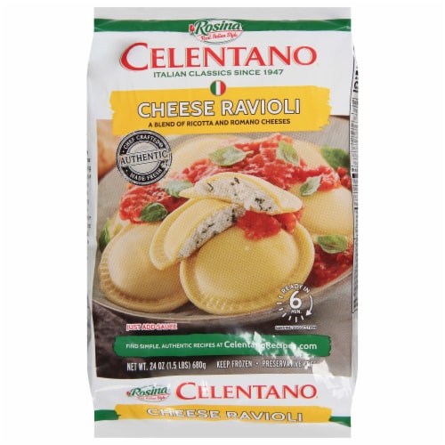 Celentano Round Cheese Ravioli Perspective: front