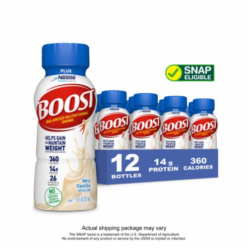 Boost® Plus Very Vanilla Balanced Nutritional Drink Perspective: front