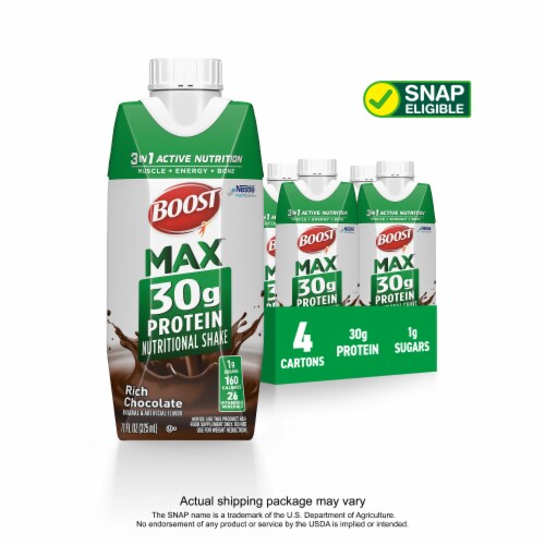 BOOST Max Ready to Drink Chocolate Protein Shake Multipack BOOST Max Ready to Drink Chocolate Protein Shake Multipack