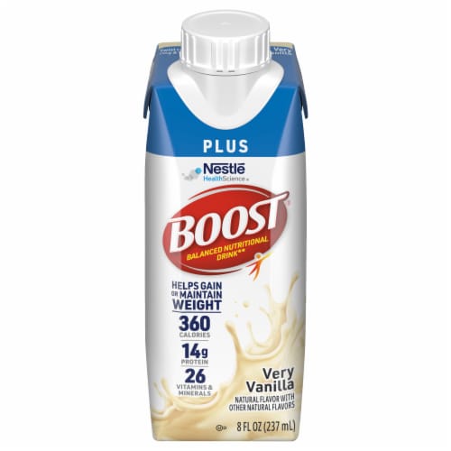 Boost® Plus Very Vanilla Nutritional Drink Perspective: front