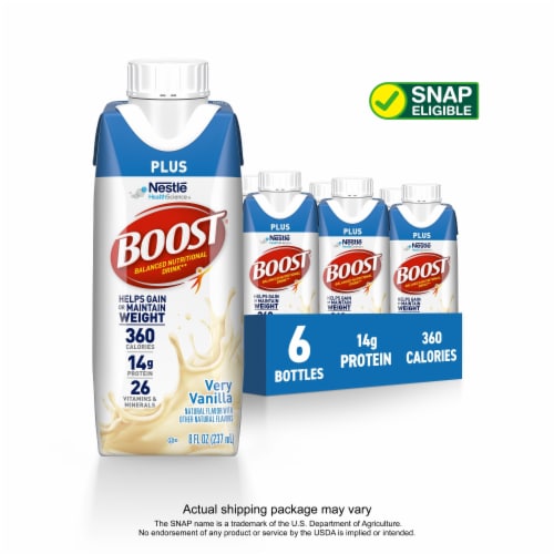 Boost Plus® Very Vanilla Balanced Nutritional Drink Perspective: front