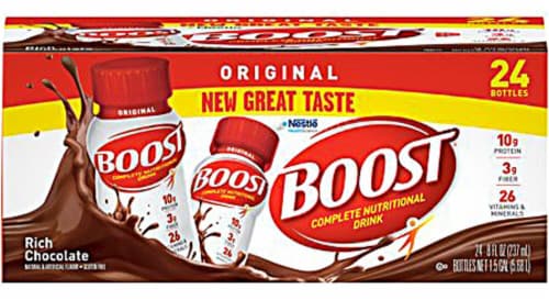Nestle BOOST® Plus Nutritional Rich Chocolate Drink Perspective: front