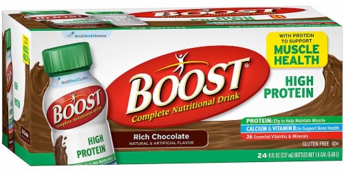 Nestle  BOOST® Nutritional High Protein Vanilla Delight Drink Perspective: front