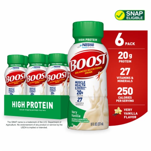 Boost High Protein Very Vanilla Balanced Nutritional Drink Perspective: front