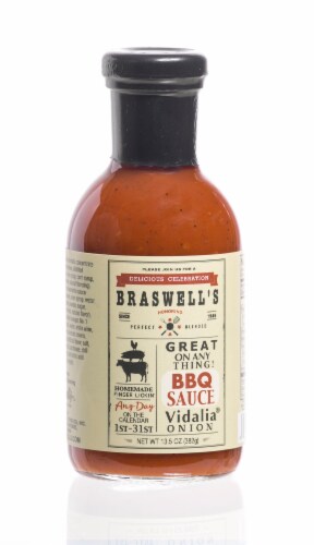 Braswell's Vidalia Onion BBQ Sauce Perspective: front