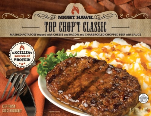 Night Hawk® Top Chop't Classic Frozen Meal Perspective: front