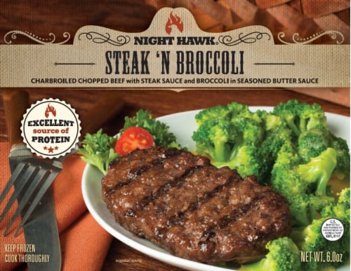 Night Hawk® Steak 'n Broccoli Frozen Meal Perspective: front