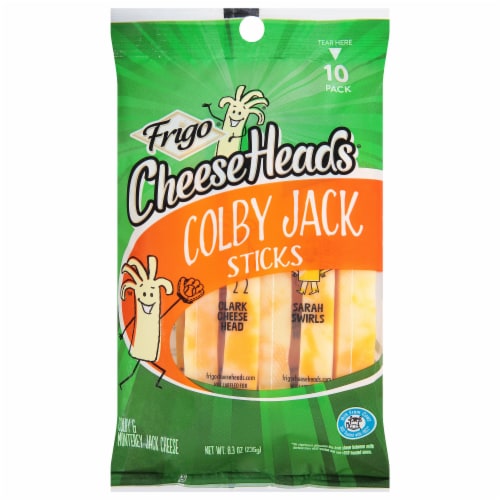 Frigo® CheeseHeads Colby Jack Cheese Sticks Perspective: front