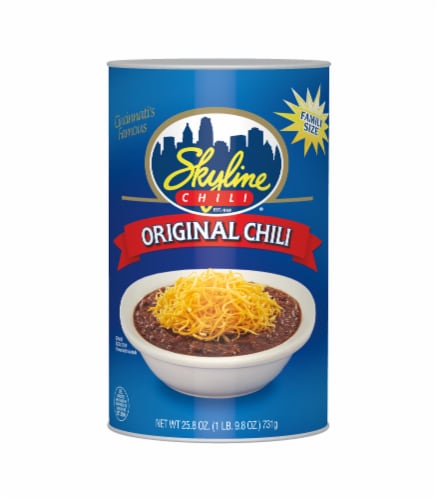 Skyline Original Chili® Can Perspective: front