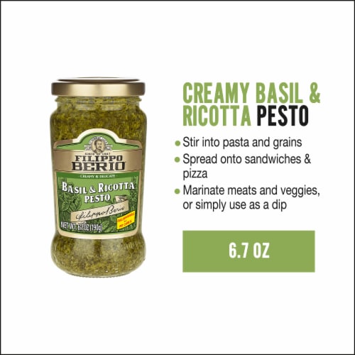 Filippo Berio Basil & Ricotta Pesto Perspective: front