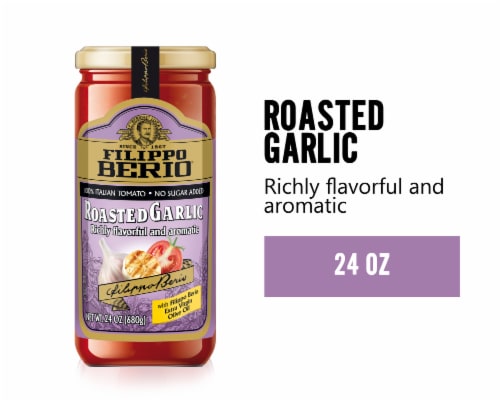 Filippo Berio Roasted Garlic Pasta Sauce Perspective: front