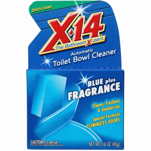 X-14 Blue Plus Fragrance Automatic Toilet Bowl Cleaner Perspective: front
